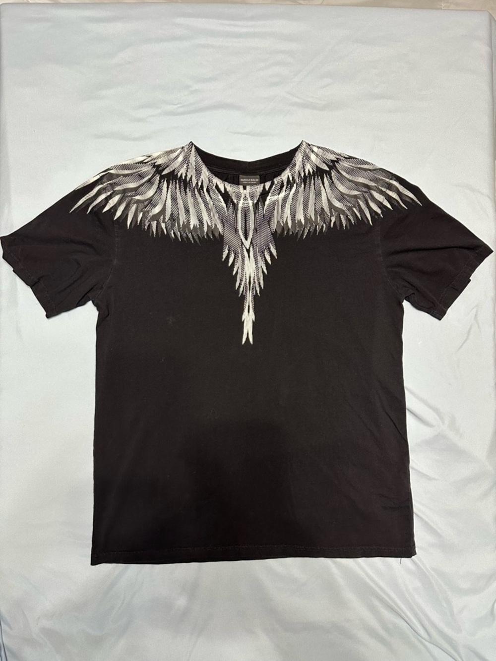 Marcelo Burlon Black Cotton Graphic Print Men's Jersey T-Shirt Size M